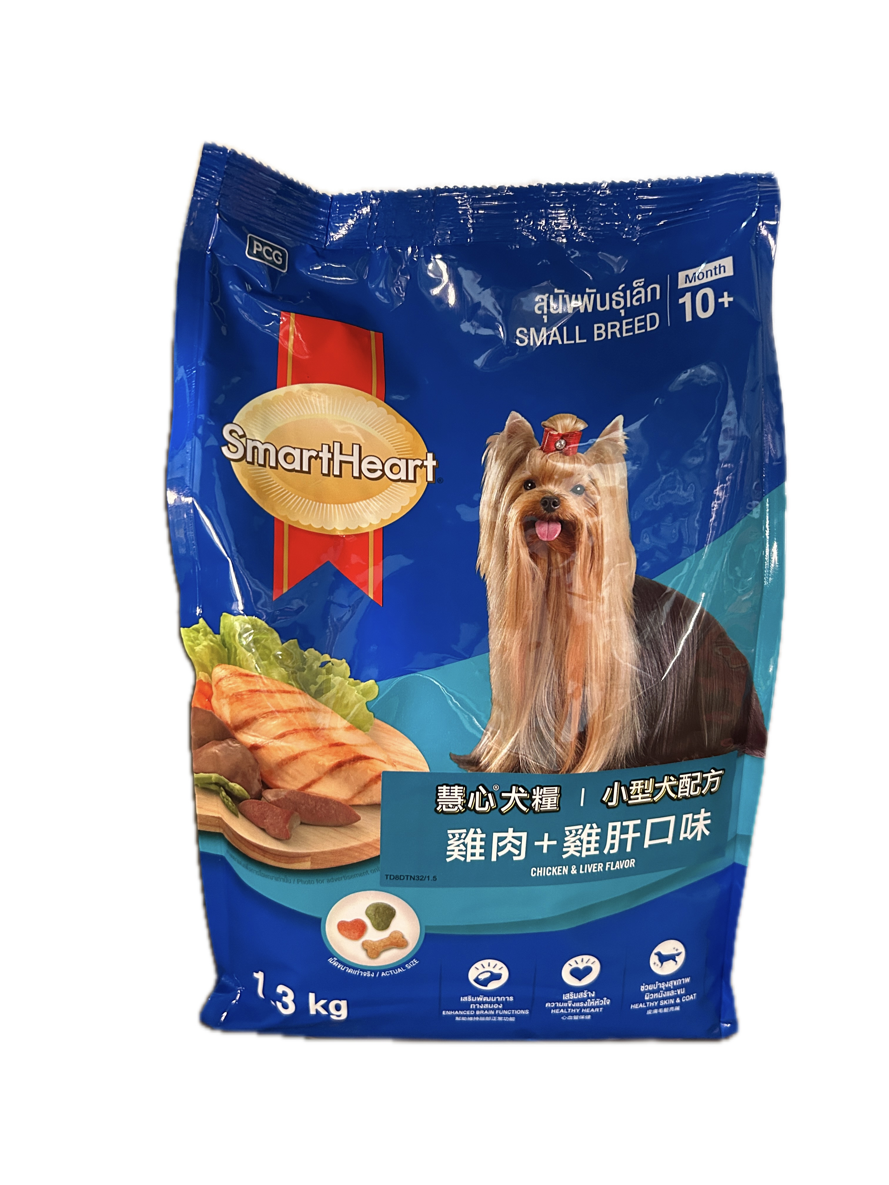 1.3KG慧心小型犬雞肉口味示意圖