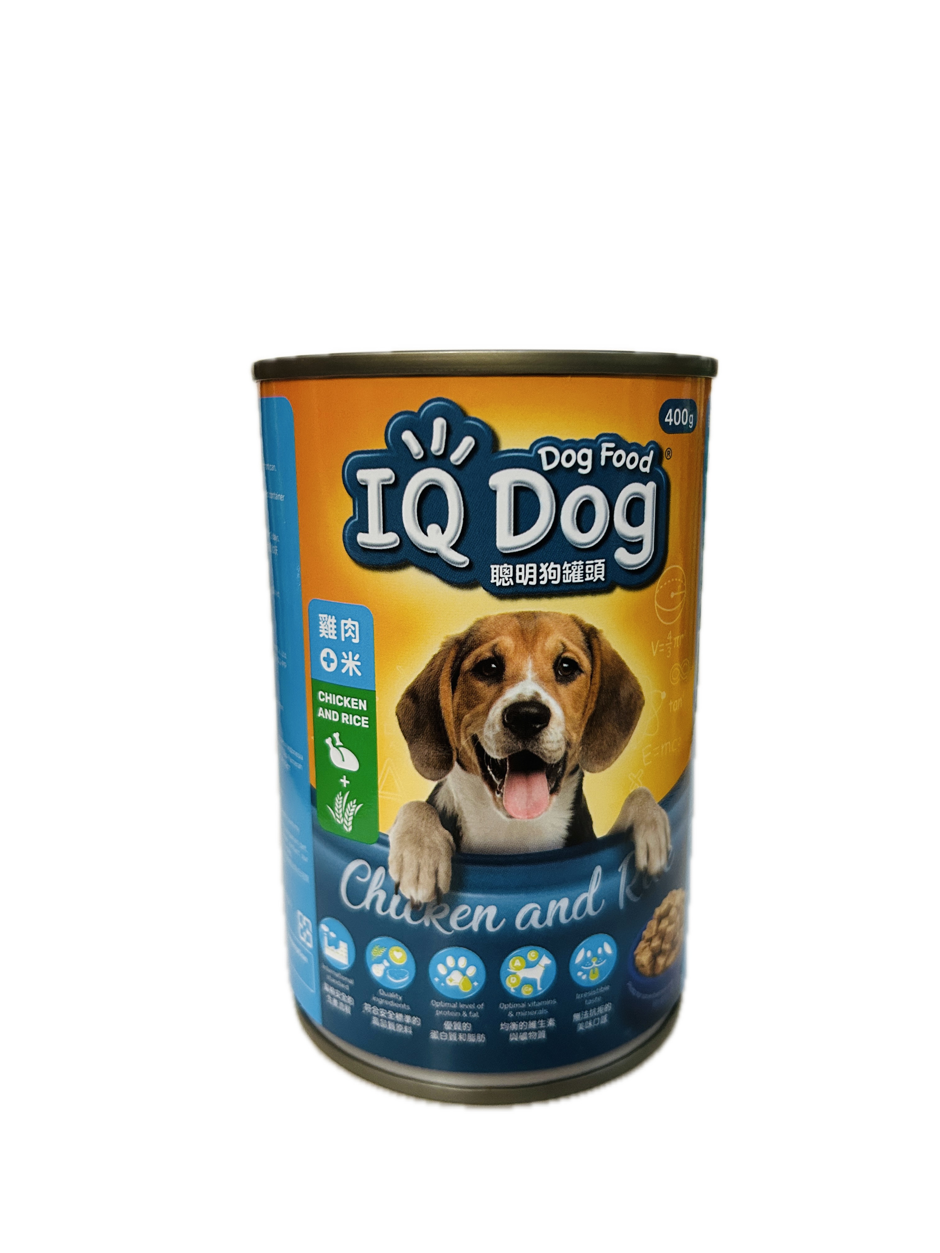 400G IQ聰明狗糧罐頭雞肉示意圖