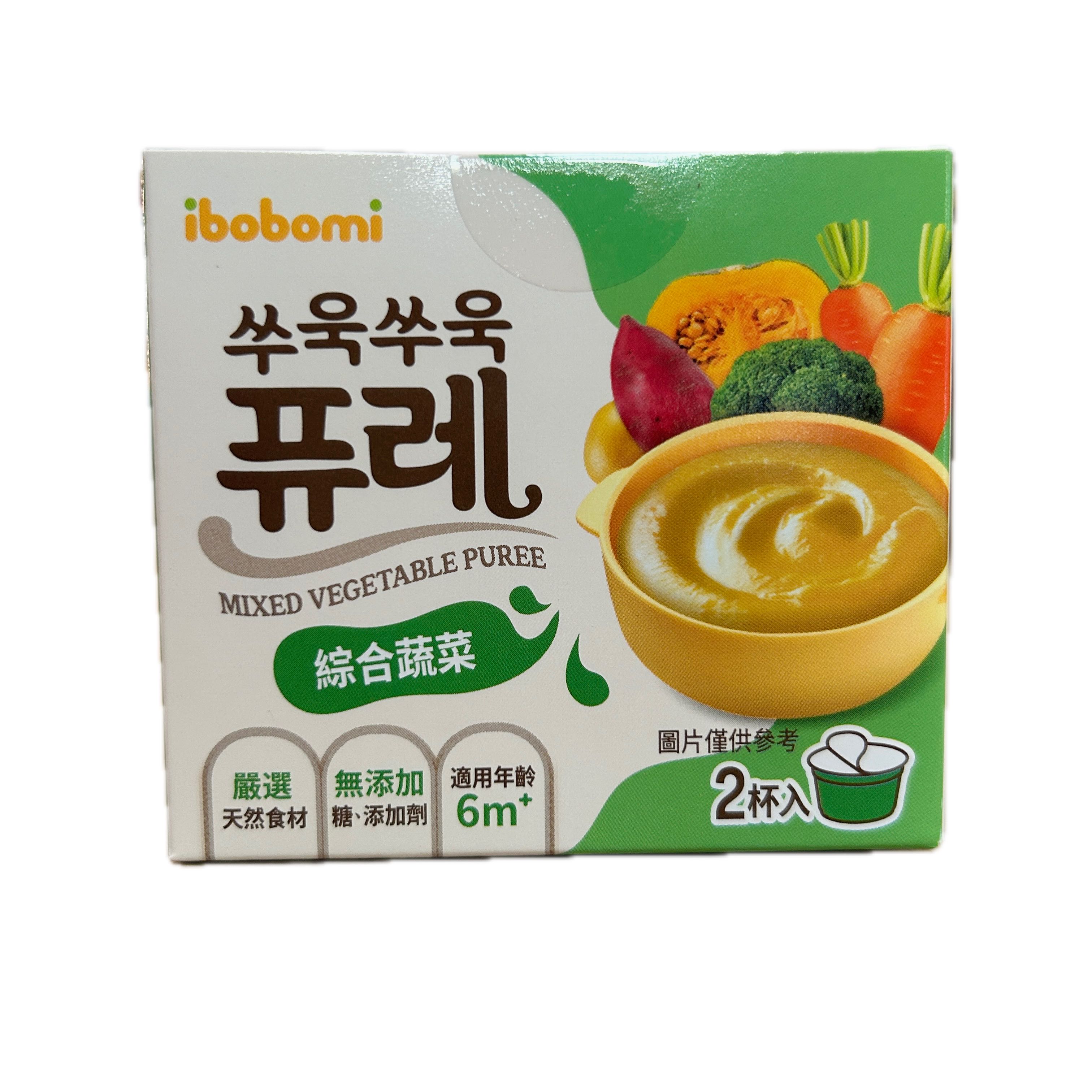 IBOBOMI綜合蔬菜寶寶泥示意圖