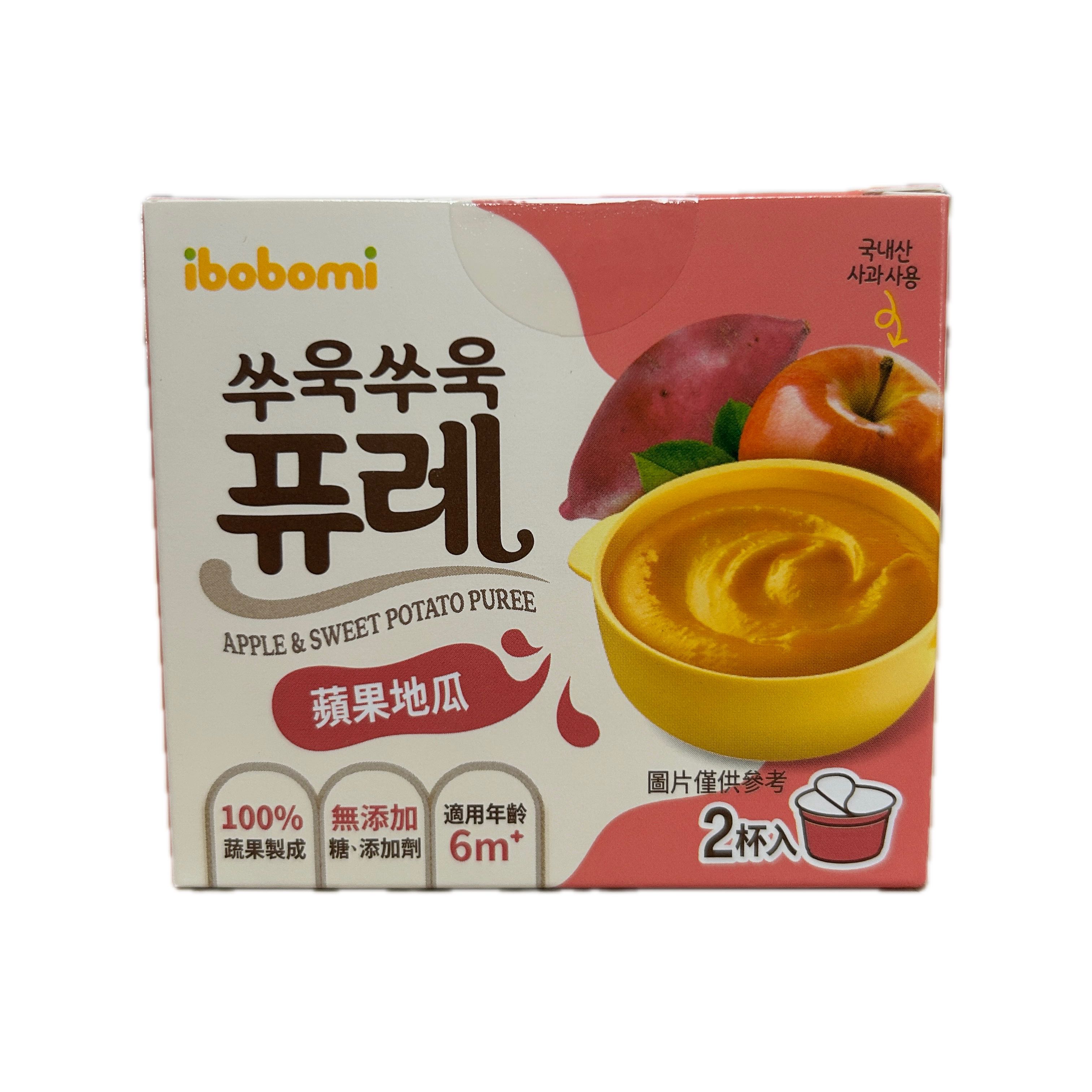 IBOBOMI蘋果地瓜寶寶泥示意圖