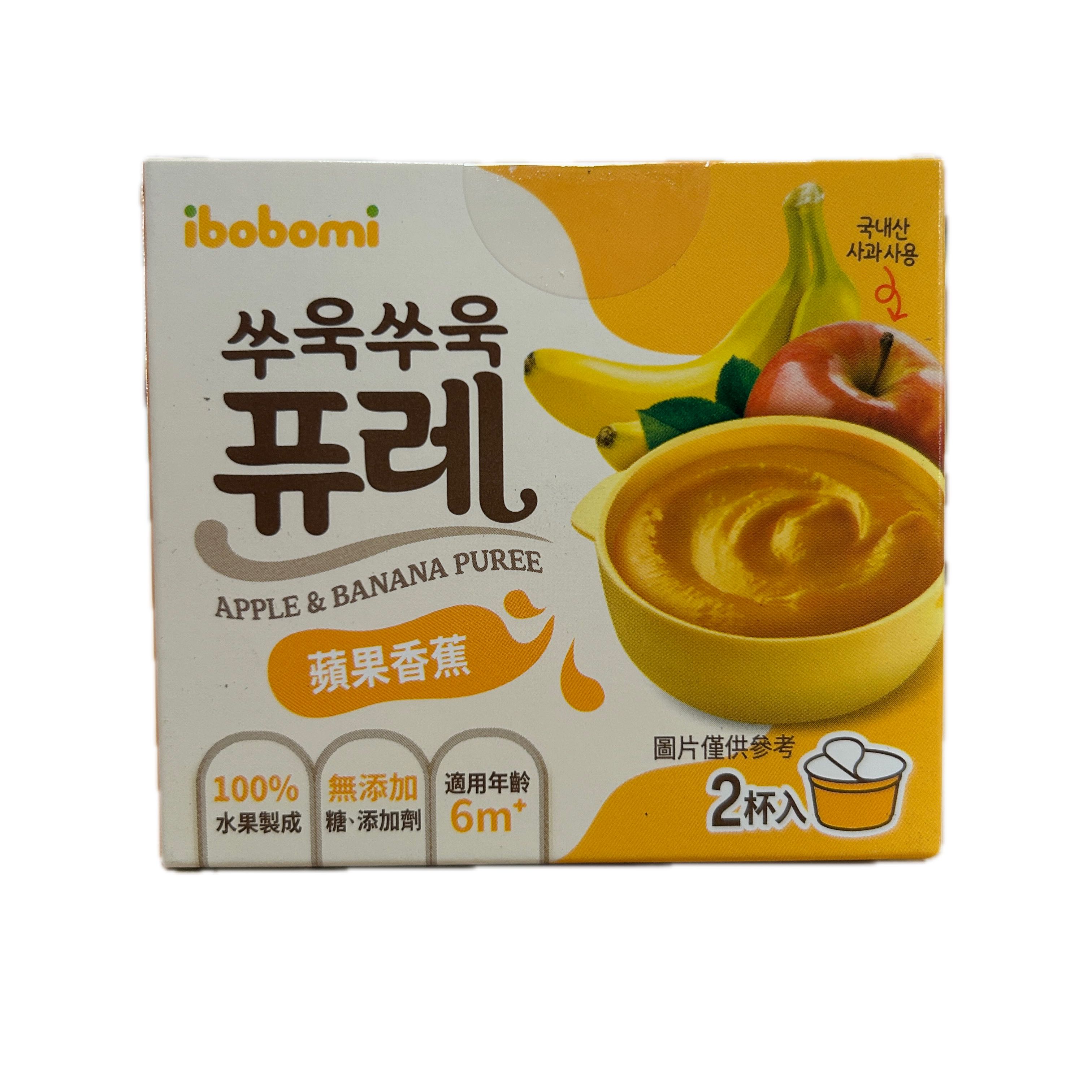 IBOBOMI蘋果香蕉寶寶泥示意圖