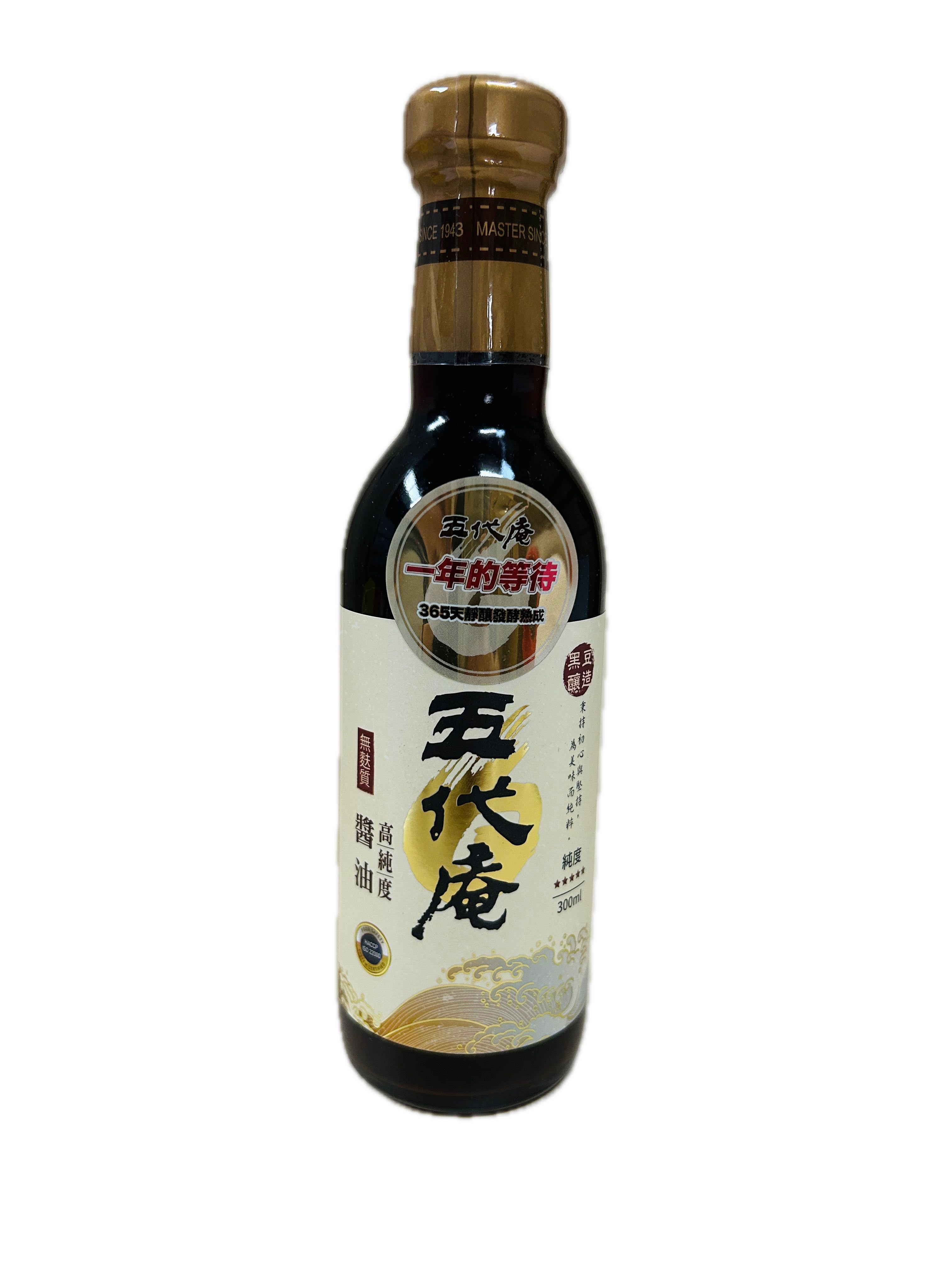 300ML狀元五代庵純醬油示意圖