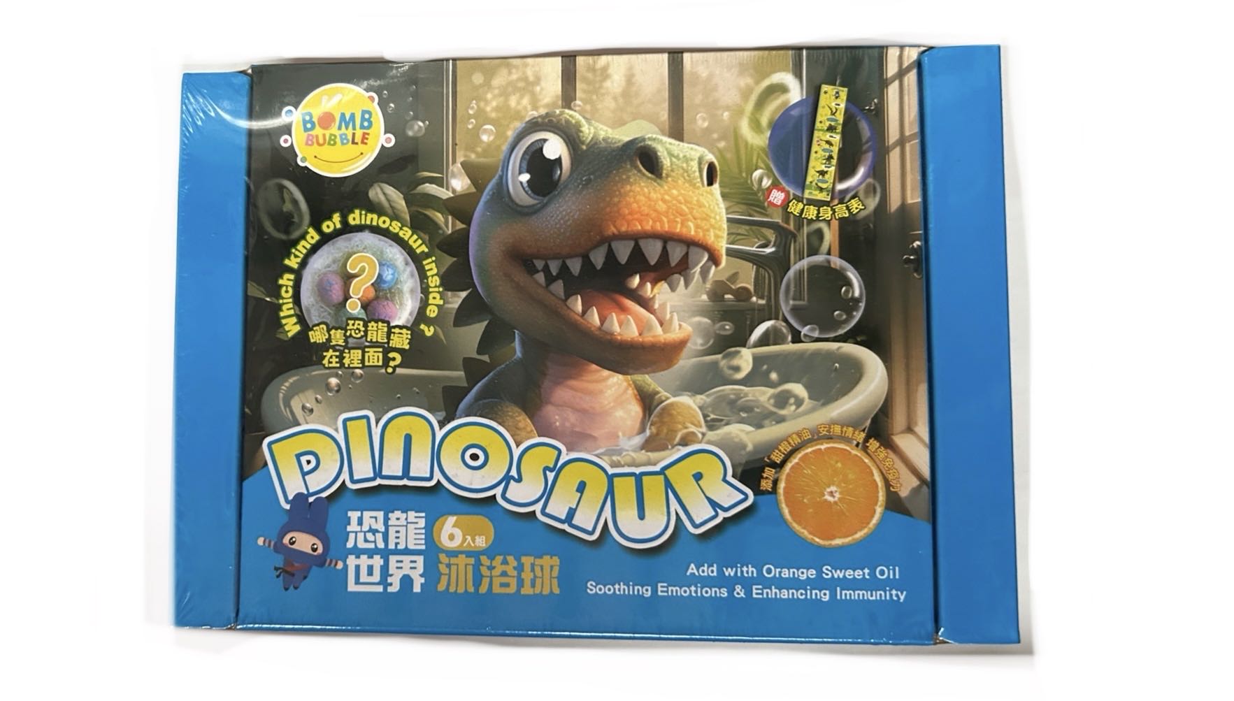 恐龍世界沐浴球盒裝示意圖