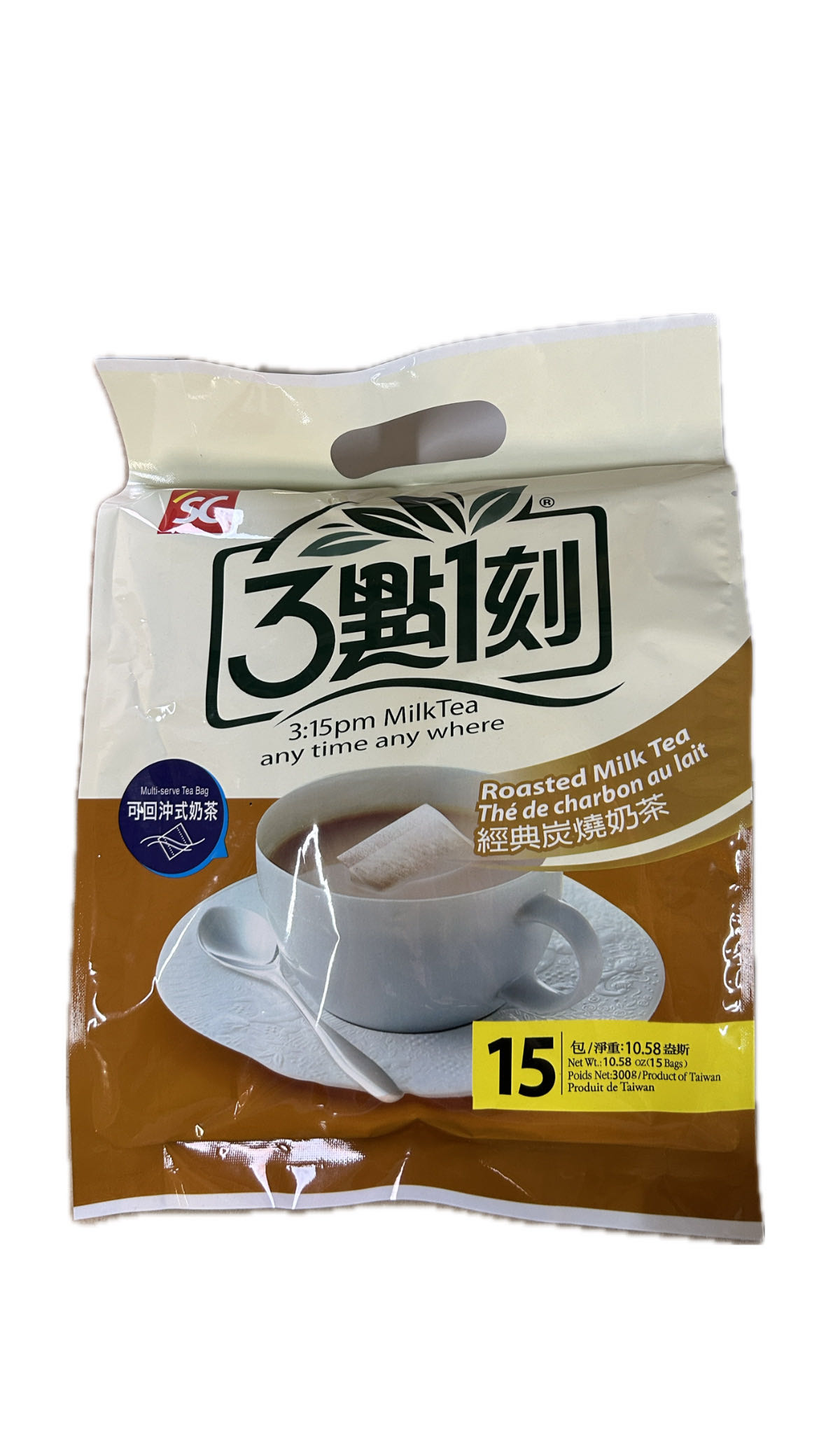 3:15 15入碳燒奶茶袋示意圖