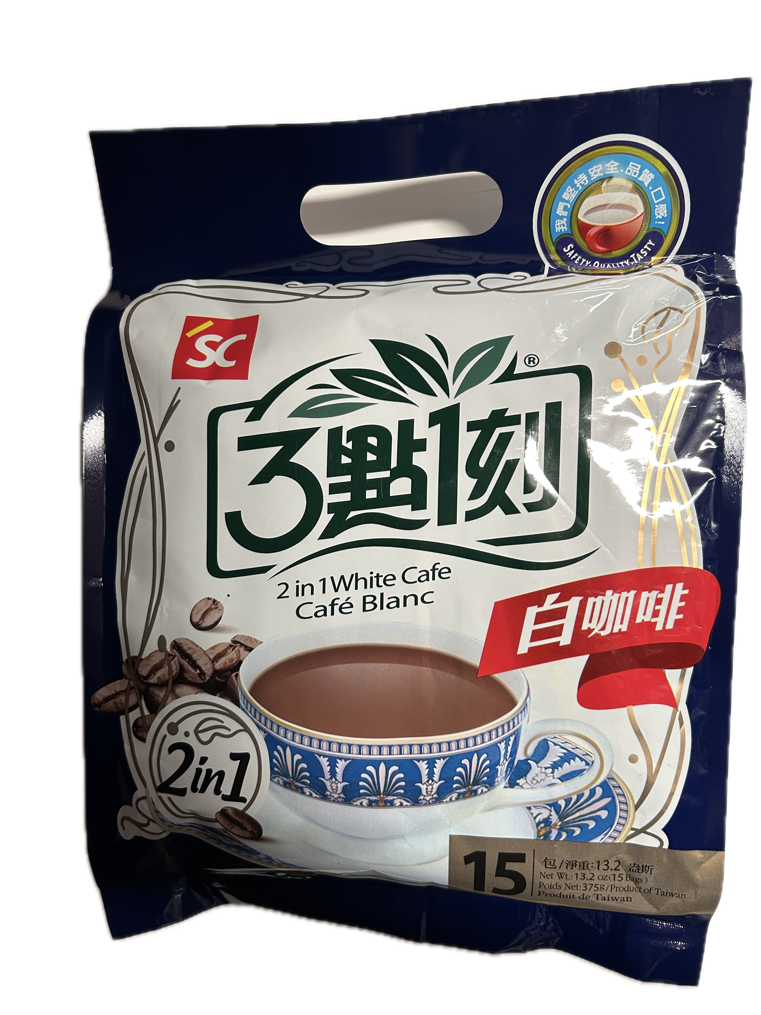 3:15二合一白咖啡─袋示意圖