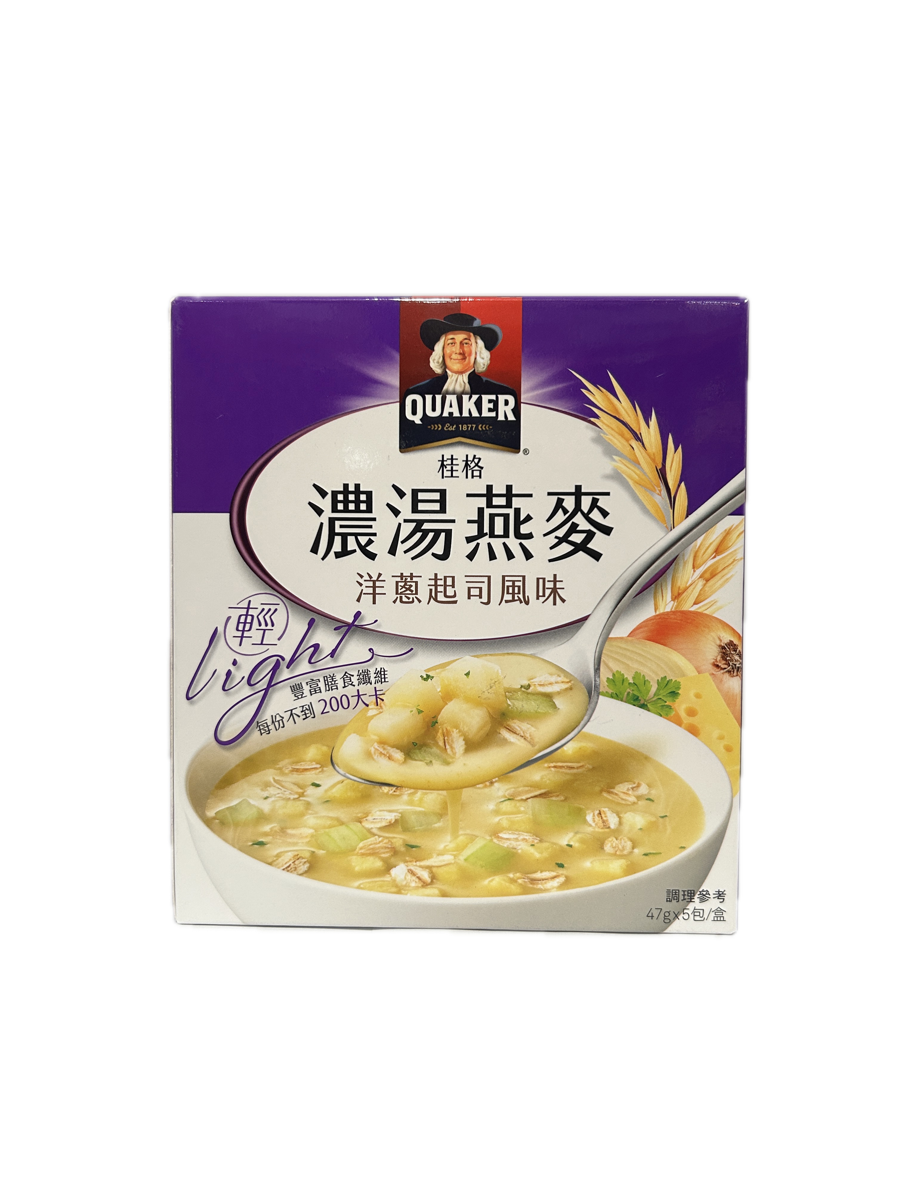 47G桂格濃湯燕麥洋蔥起司示意圖