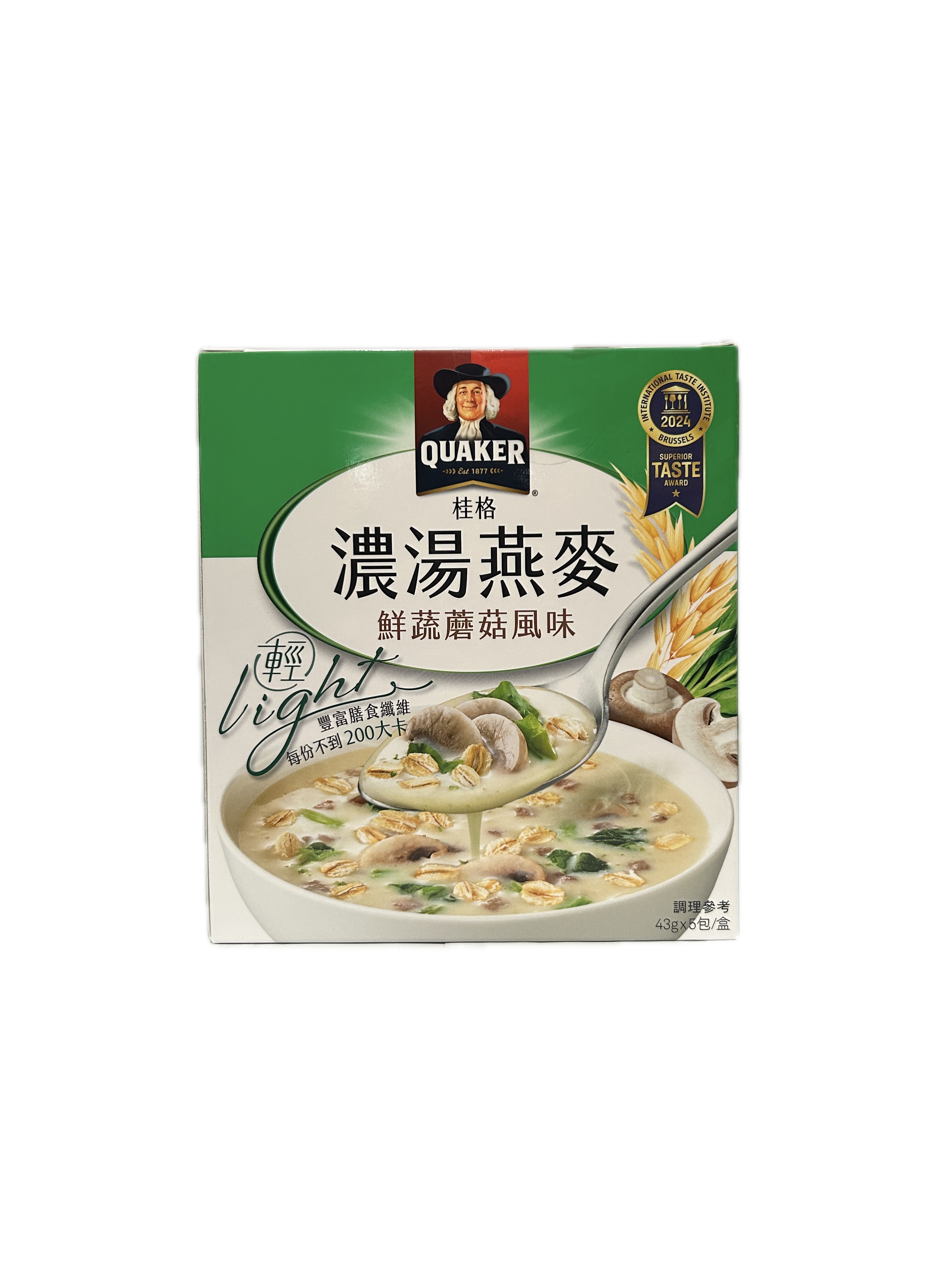 43G桂格濃湯燕麥鮮蔬蘑菇示意圖