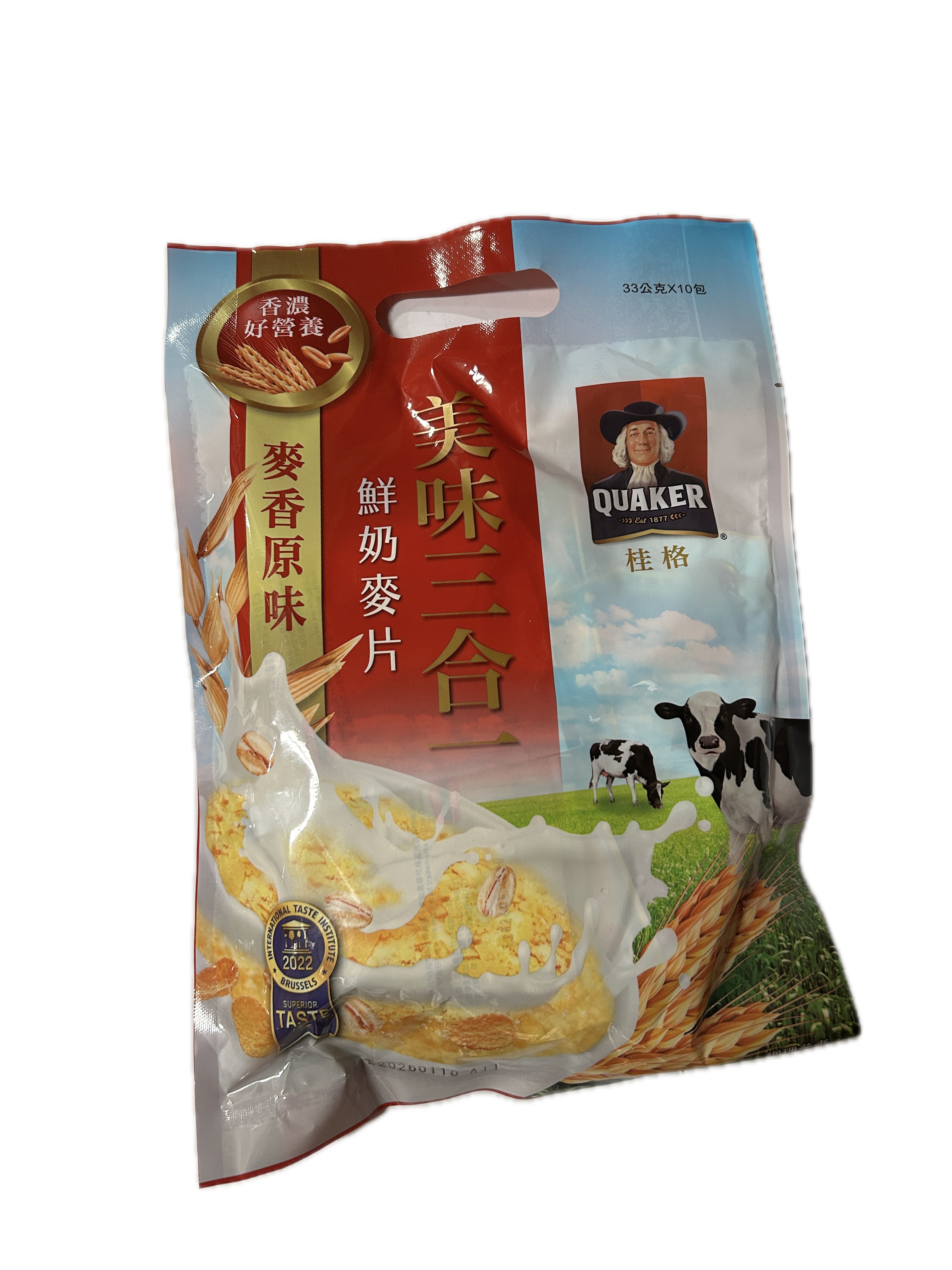 桂格三合一麥片經典麥香示意圖