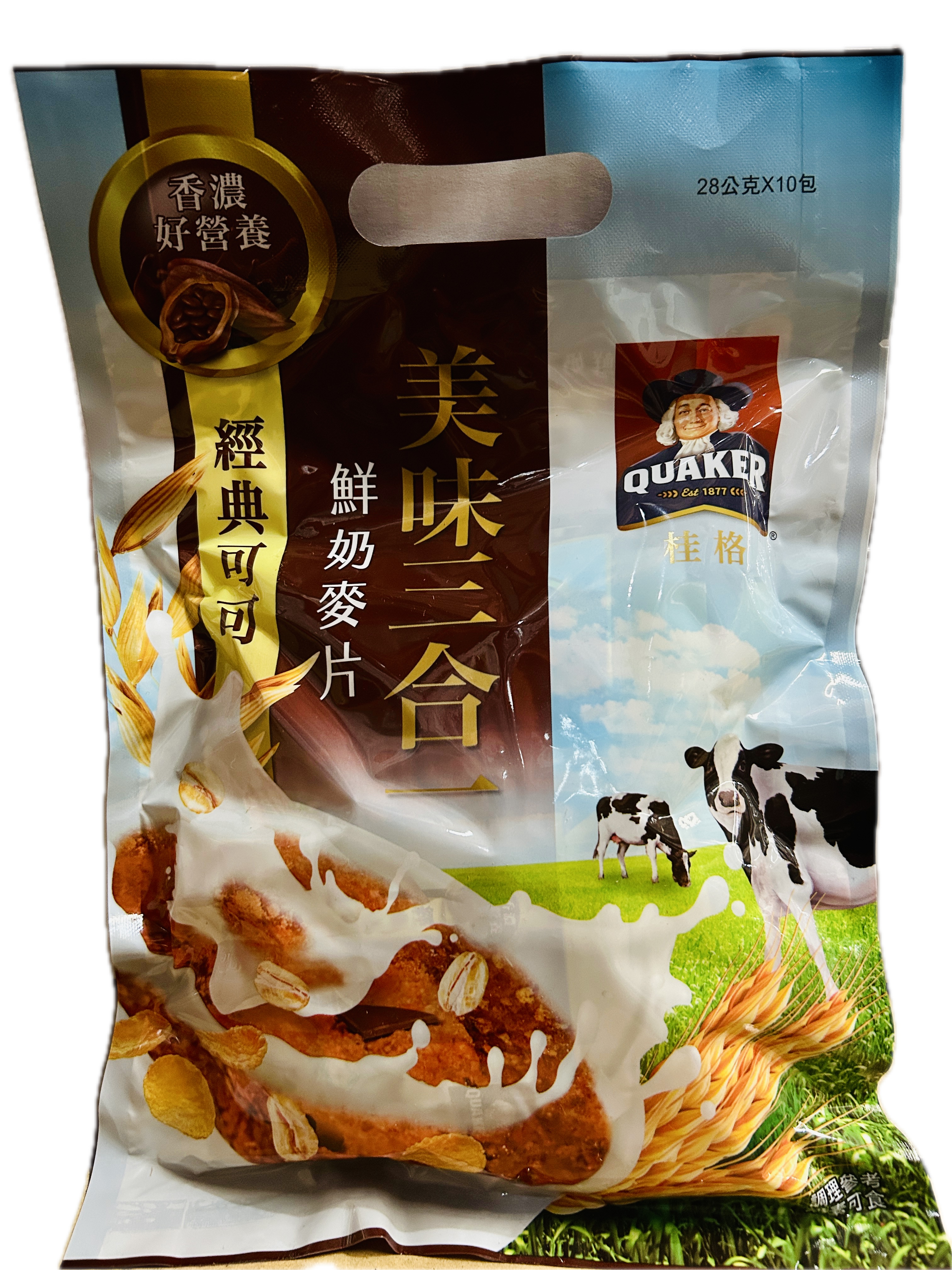 桂格三合一麥片經典可可示意圖