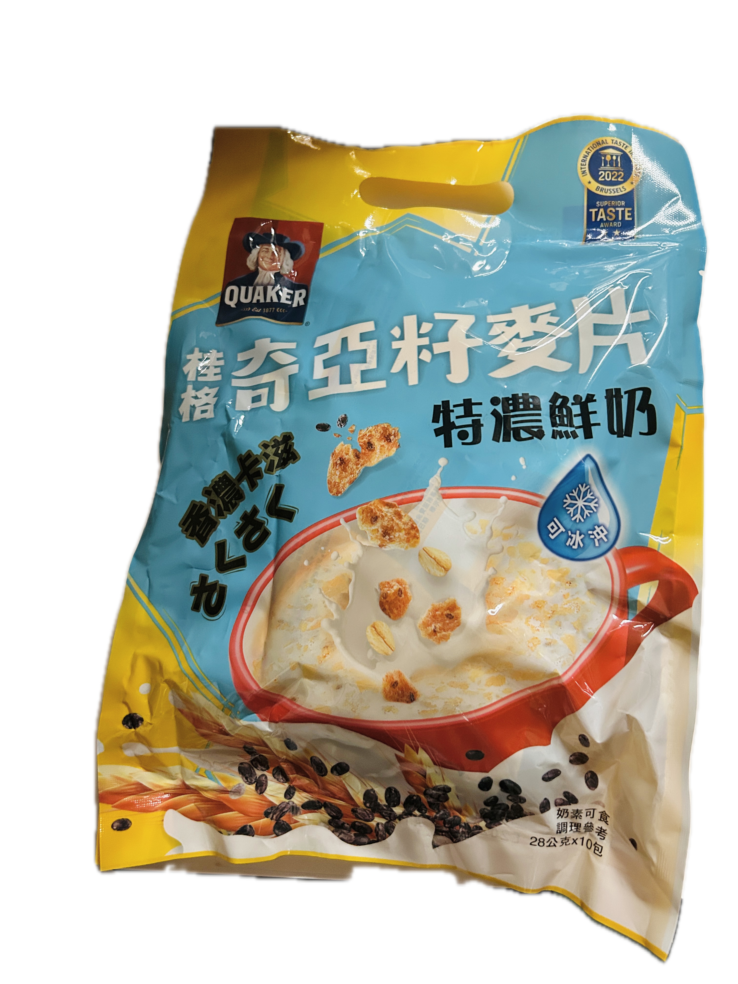 桂格奇亞籽麥片特濃鮮奶示意圖