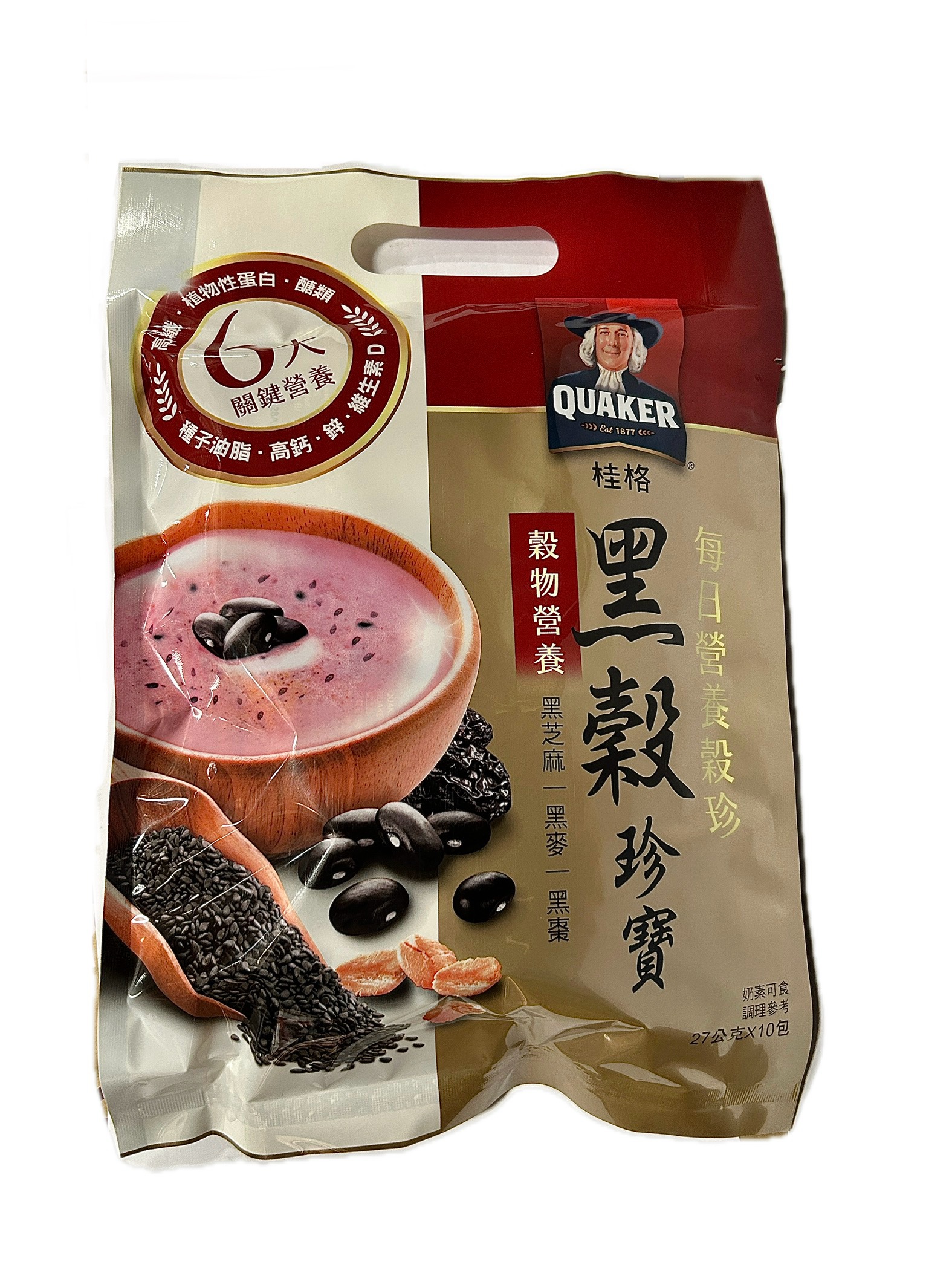 桂格每日營養穀珍黑穀珍寶示意圖