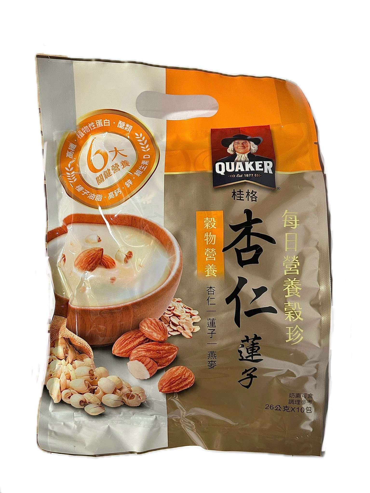桂格每日營養穀珍杏仁蓮子示意圖