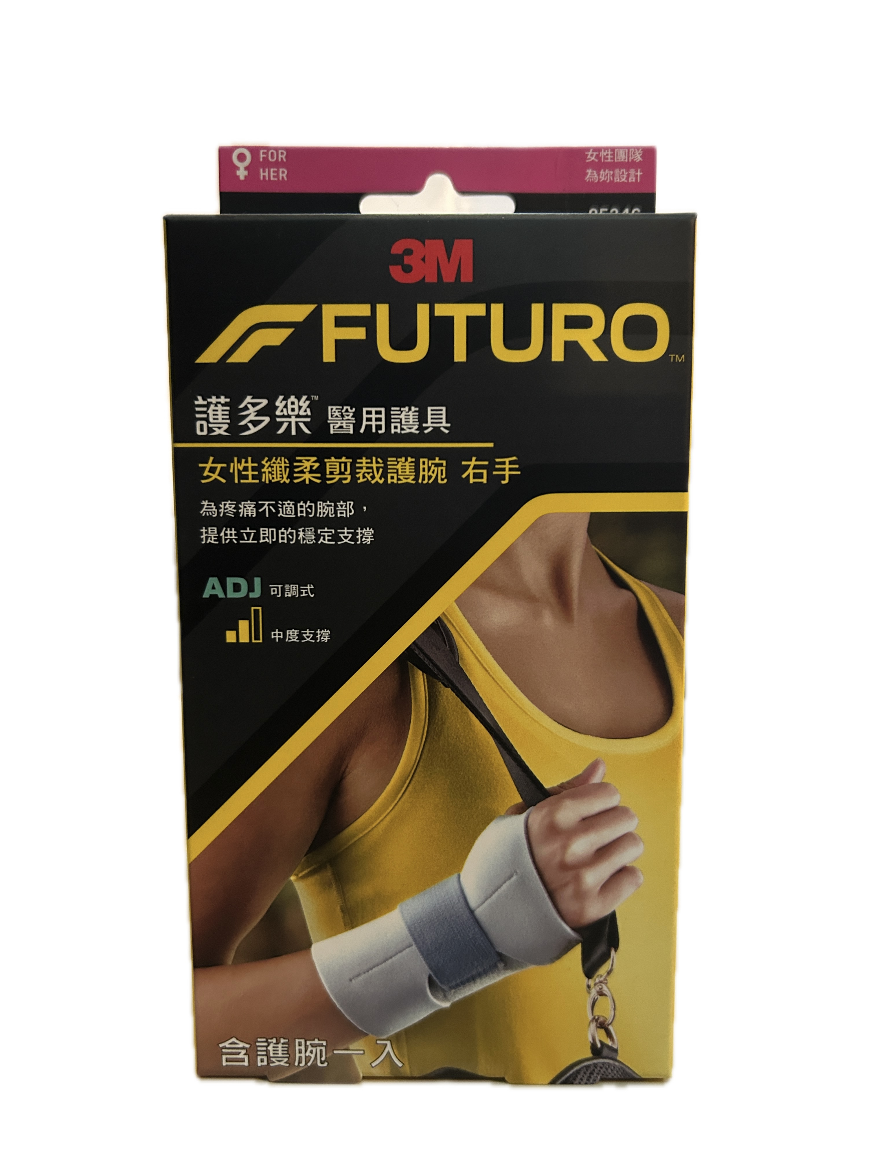 95346纖柔高支撐護腕右手示意圖