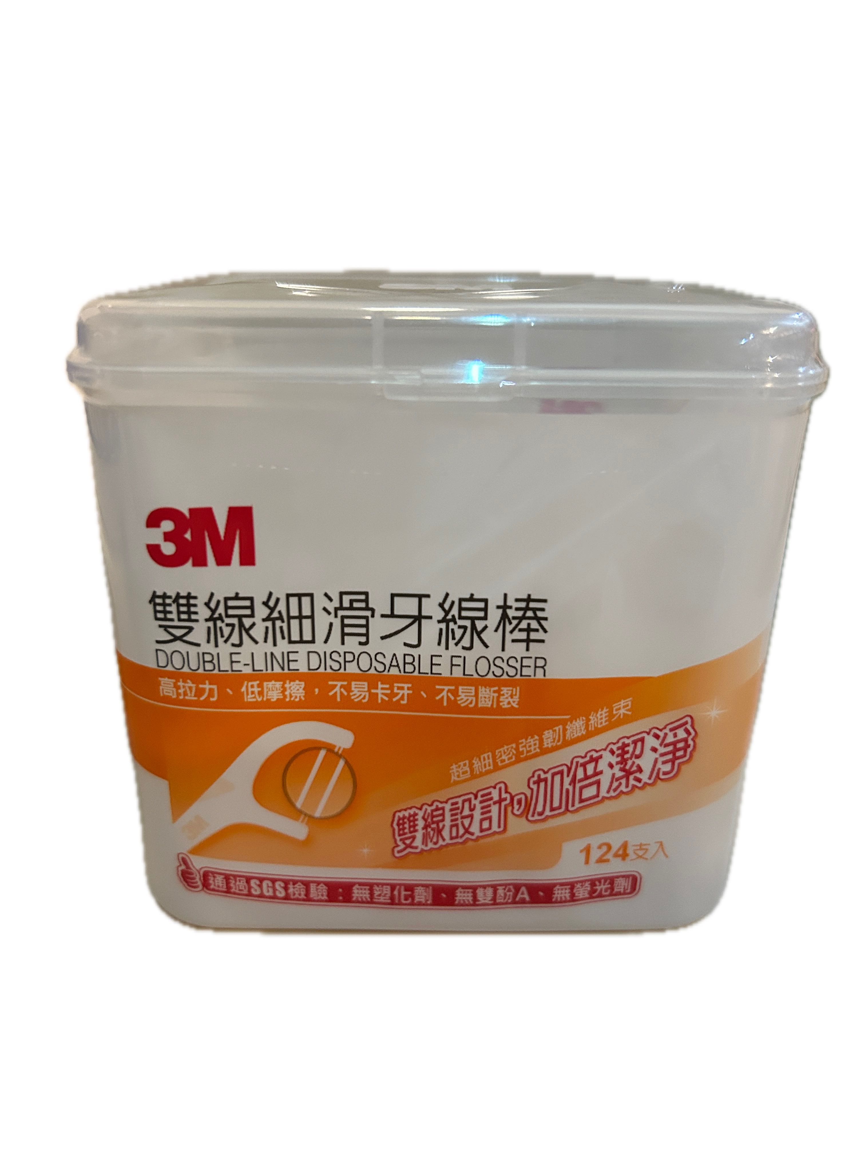 3M雙線細滑牙線棒盒裝124示意圖