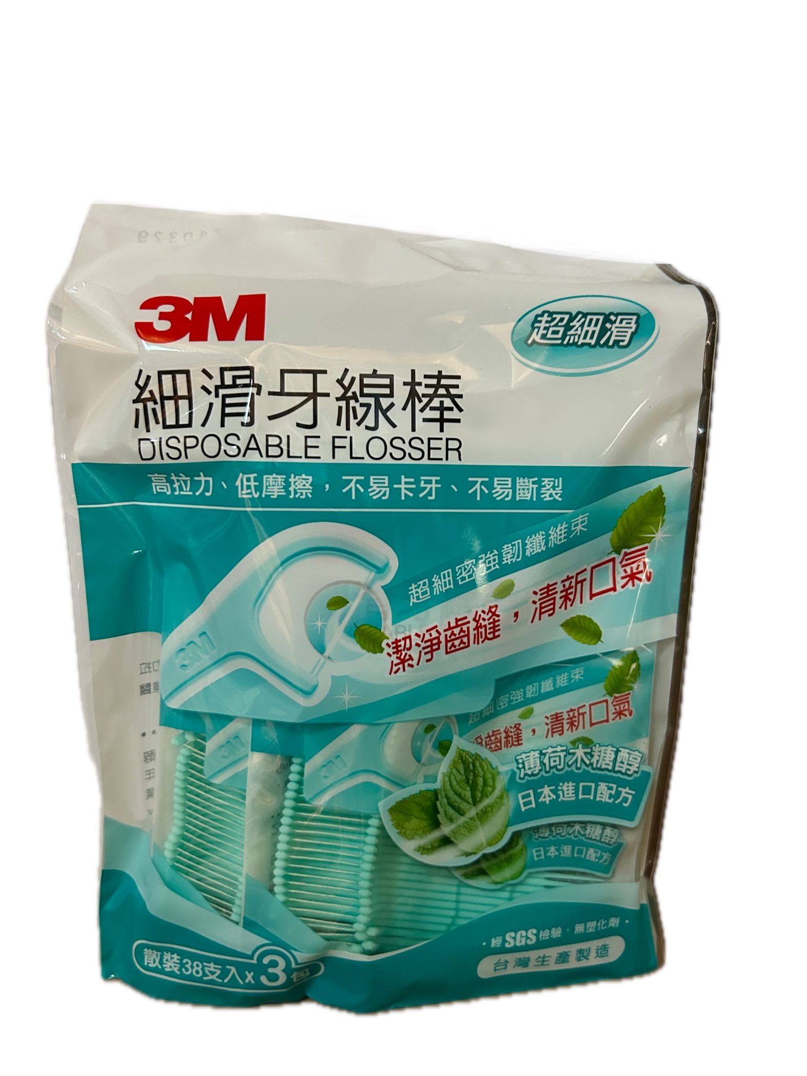 3M細滑牙線棒薄荷114入示意圖