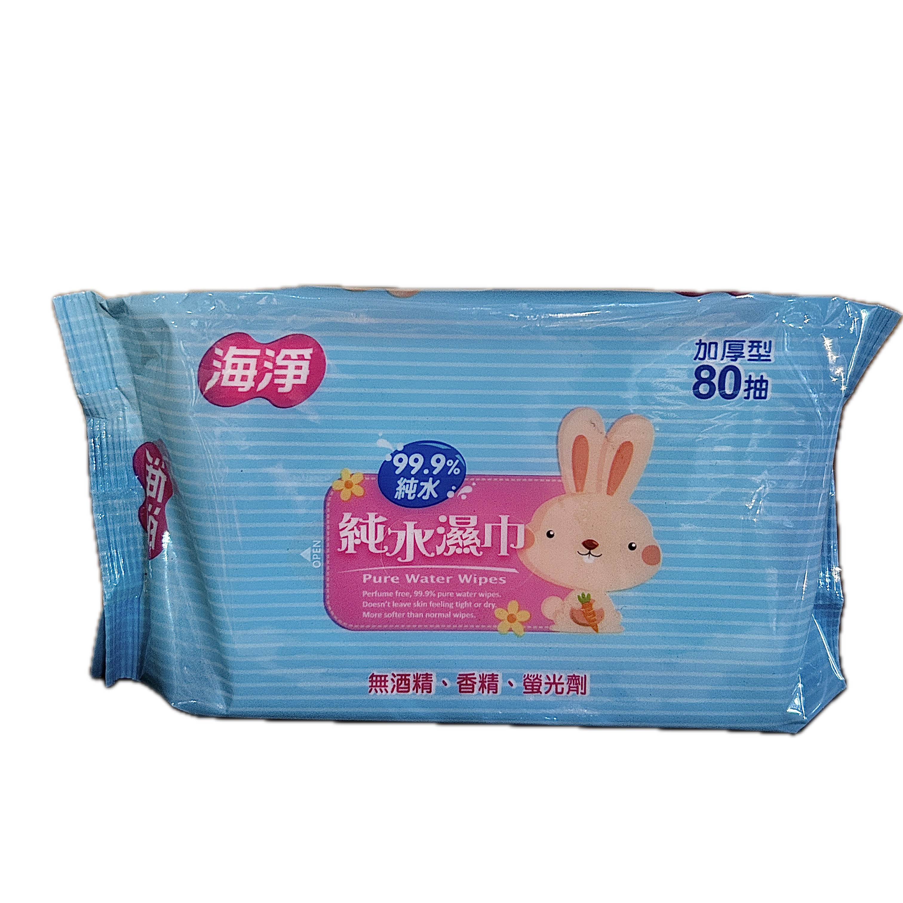 海淨水濕巾80抽─厚大箱示意圖