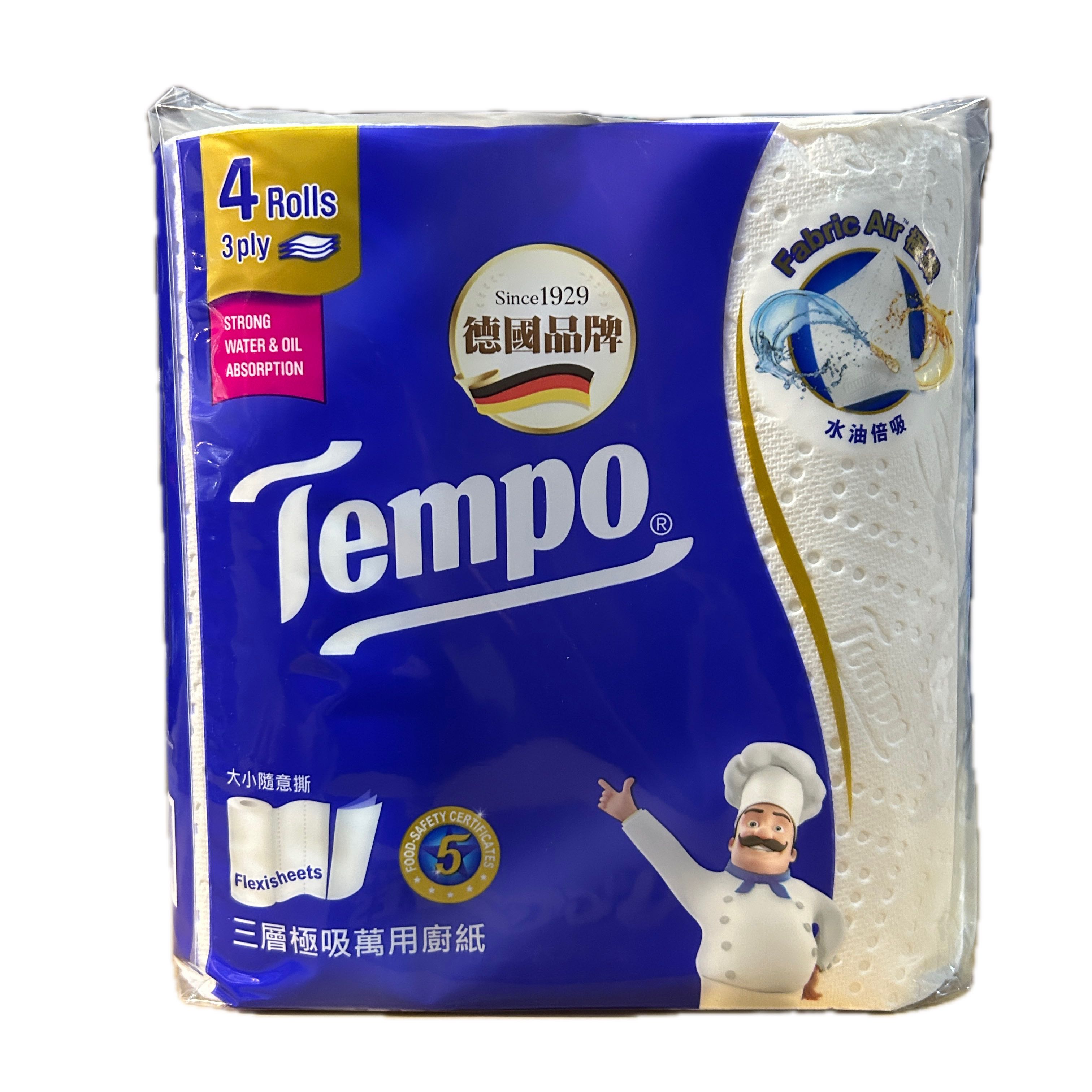 TEMPO三層捲筒廚房紙巾示意圖