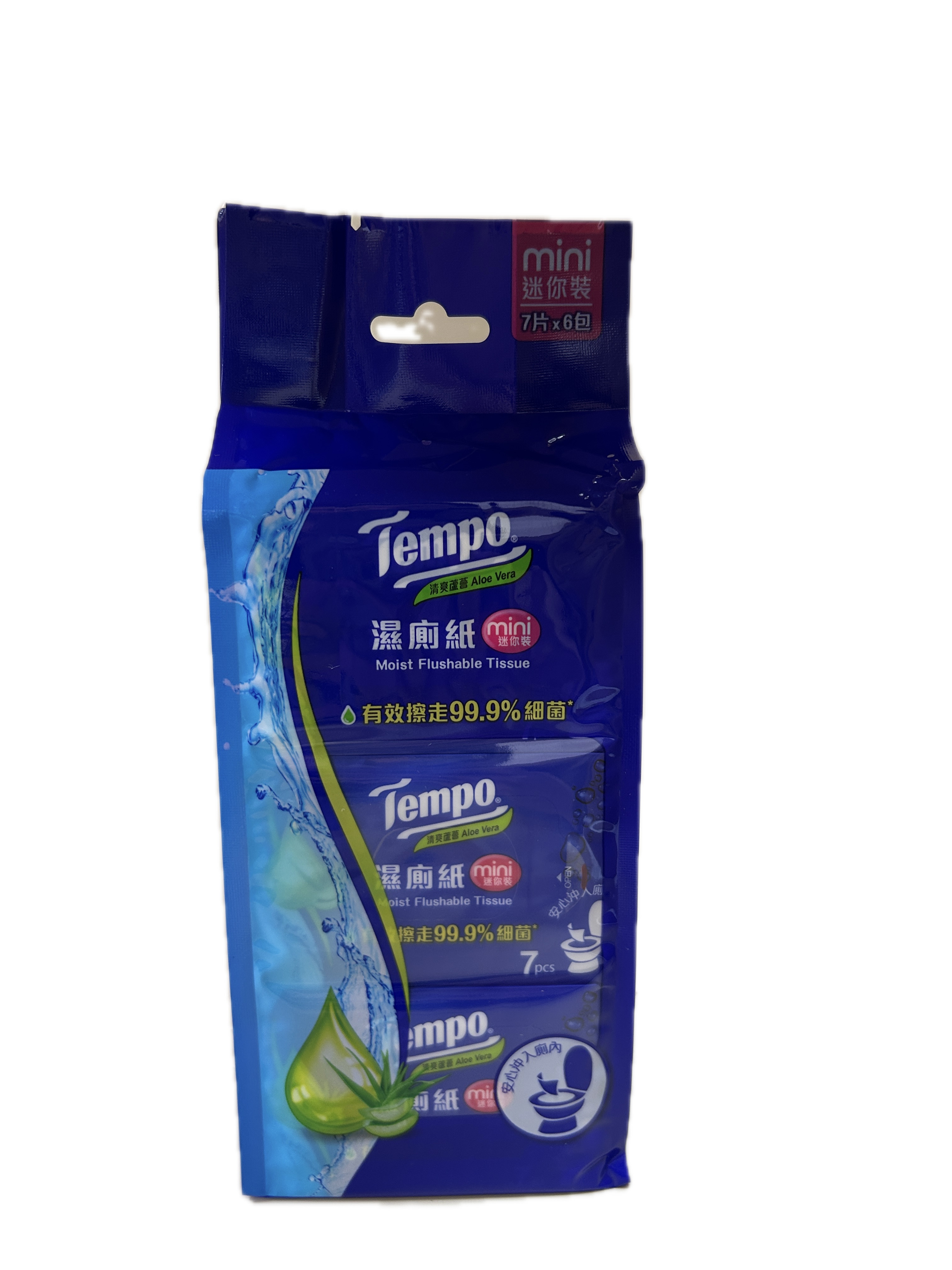 TEMPO蘆薈迷你濕式衛生紙示意圖