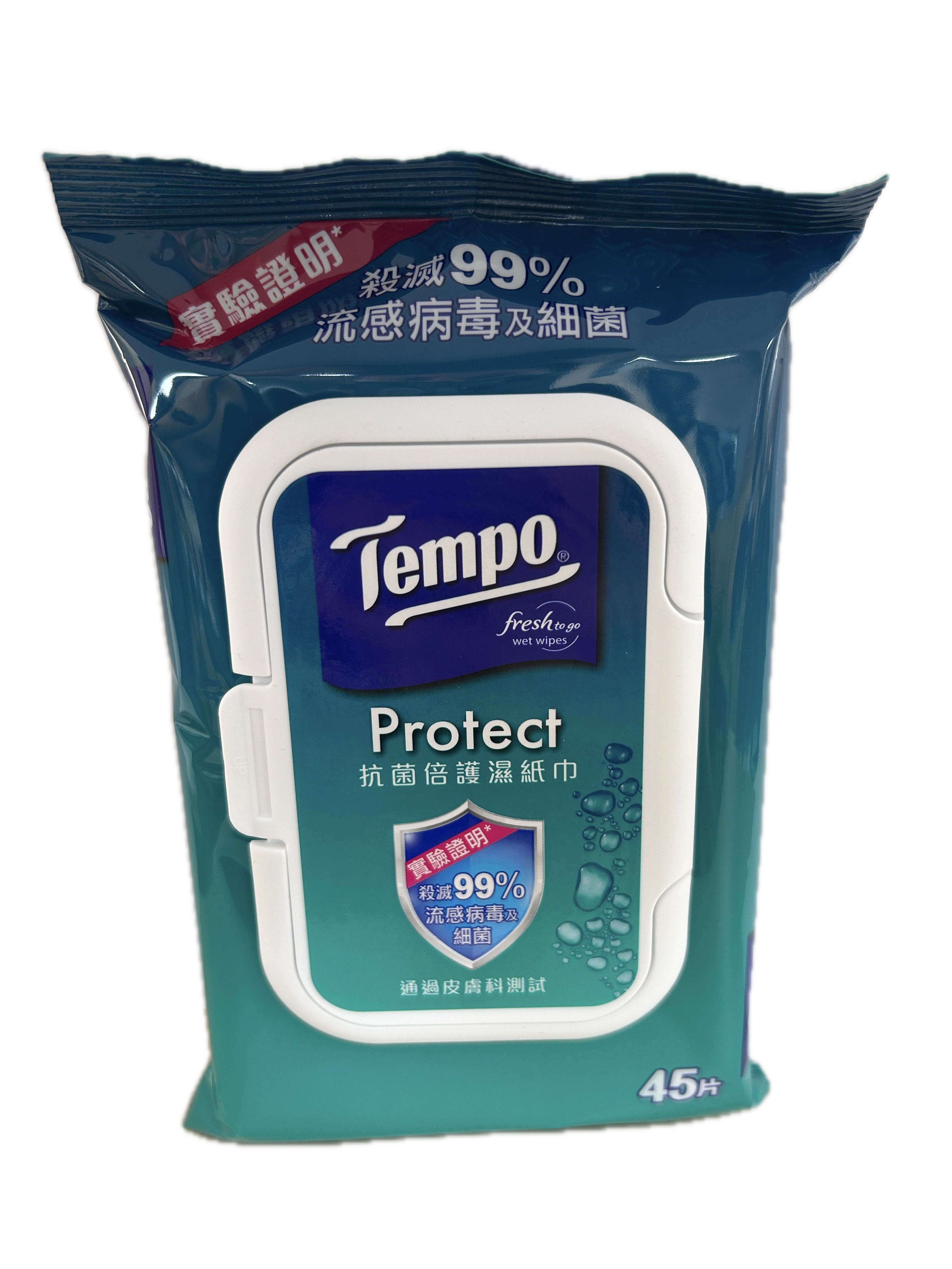 TEMPO抗菌倍護濕巾家庭號示意圖