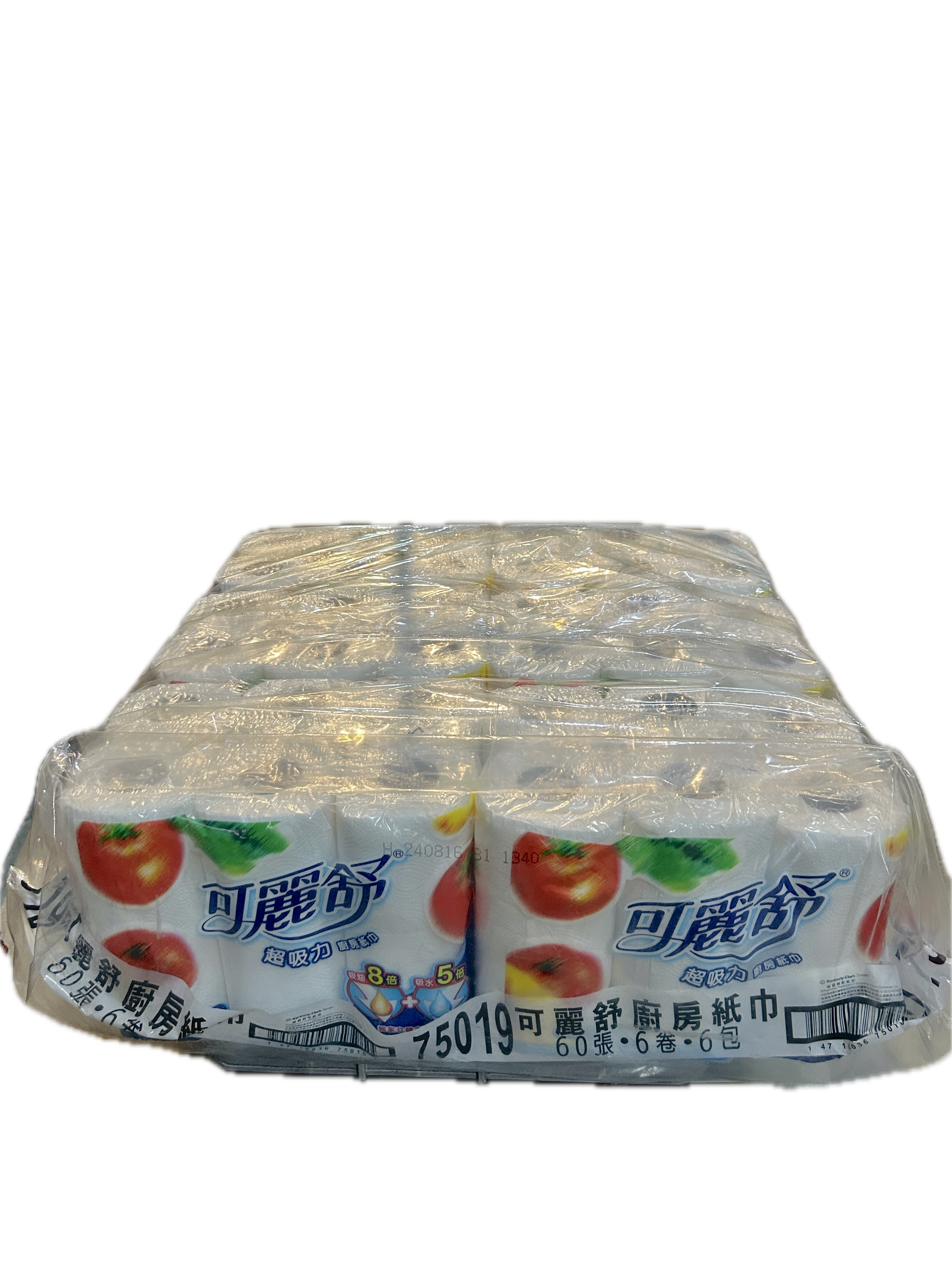 75019可麗舒廚房紙巾示意圖