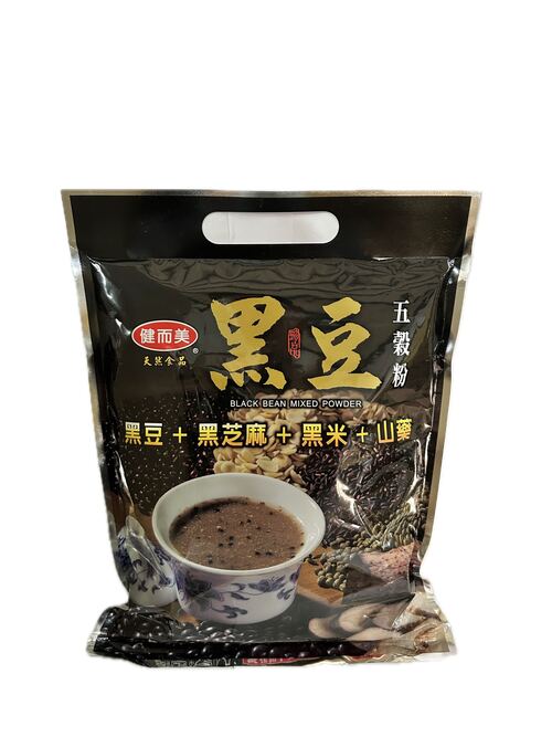 15入健而美黑豆五穀粉袋裝示意圖