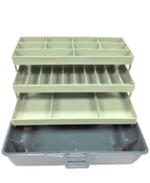 3-tray Fishing Tackle Box 　 3層釣魚箱示意圖