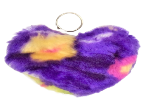 Furry Heart Purse   絨毛零錢包示意圖