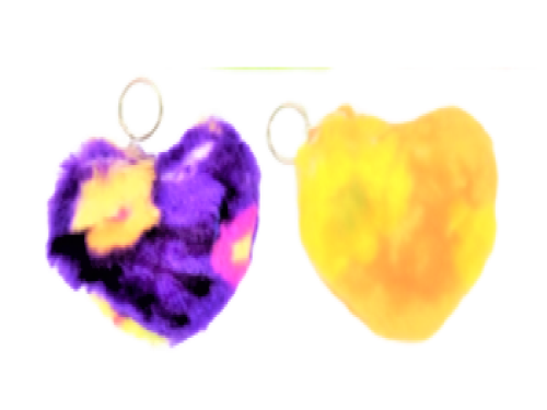 Furry Heart Purse   絨毛零錢包示意圖