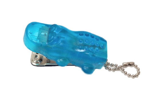 Crocodile Stapler with chain　鱷魚訂書機+鑰匙圈示意圖