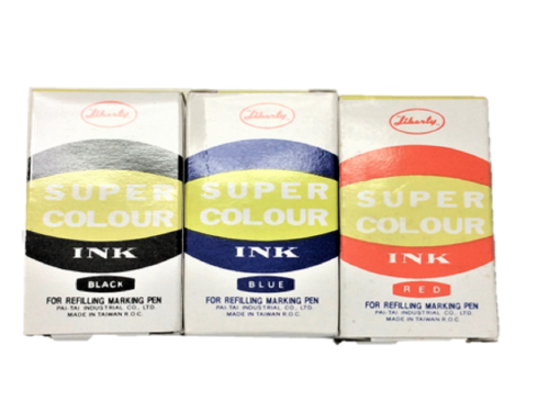 Super color Ink 　填充馬克筆水示意圖