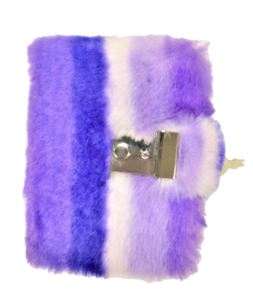Furry Notebook w/lock    絨毛筆記本,日記本 (含鎖+鑰匙)示意圖