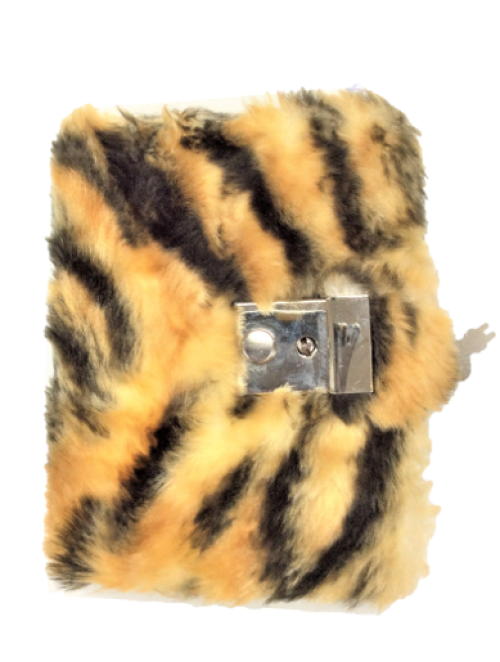 Furry Notebook w/lock    絨毛筆記本,日記本 (含鎖+鑰匙)示意圖