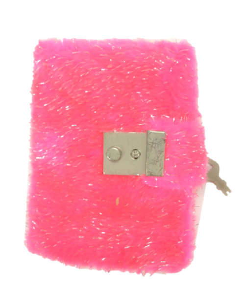 Furry Notebook w/lock    絨毛筆記本,日記本 (含鎖+鑰匙)示意圖