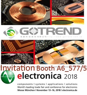 GOTREND to Exhibit at electronica 2018 in Germany