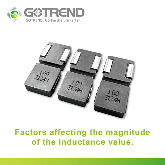 Factors affecting the magnitude of the inductance value?
