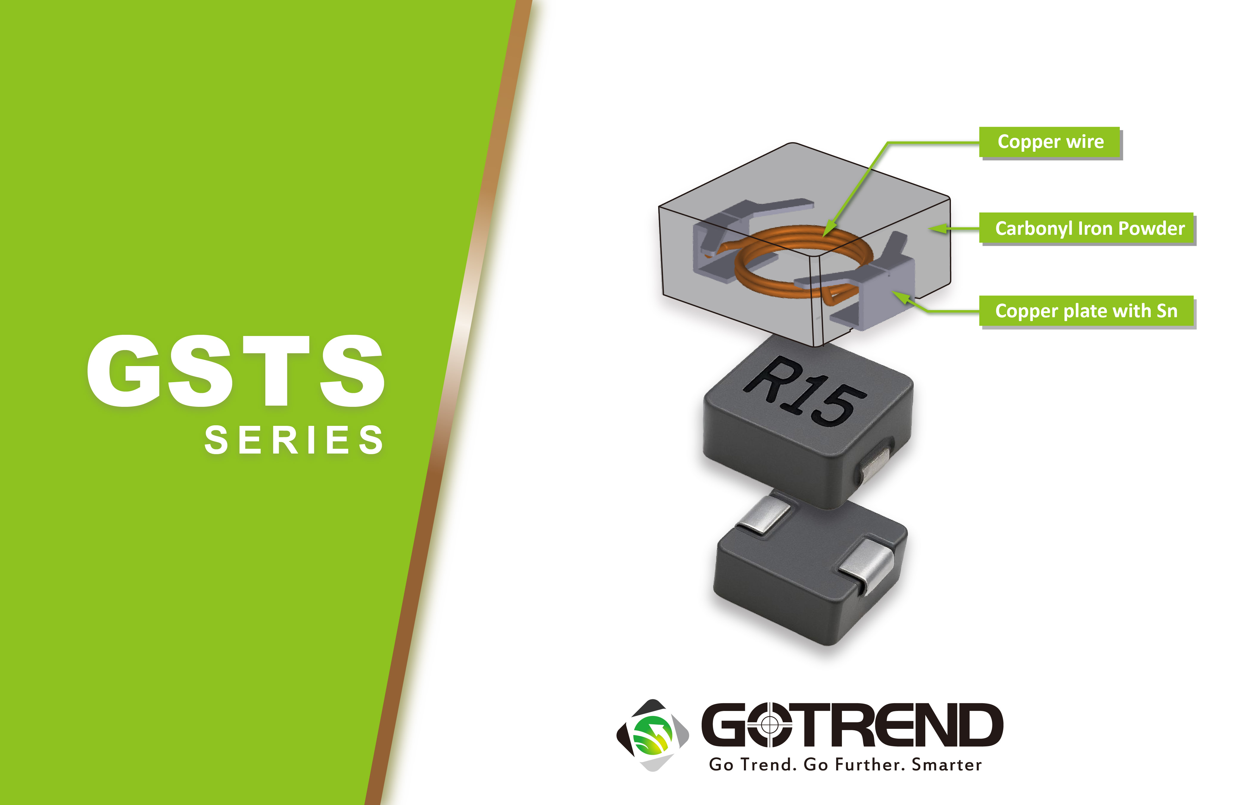 GSTS5030PC-R15M1 Molded Power Inductor for Notebook CPU/GPU VRM ...