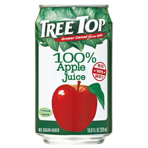樹頂100%純蘋果汁320ML示意圖