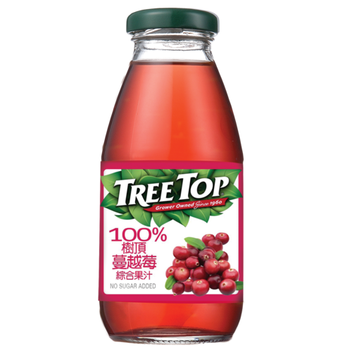 樹頂100％蔓越莓綜合果汁示意圖