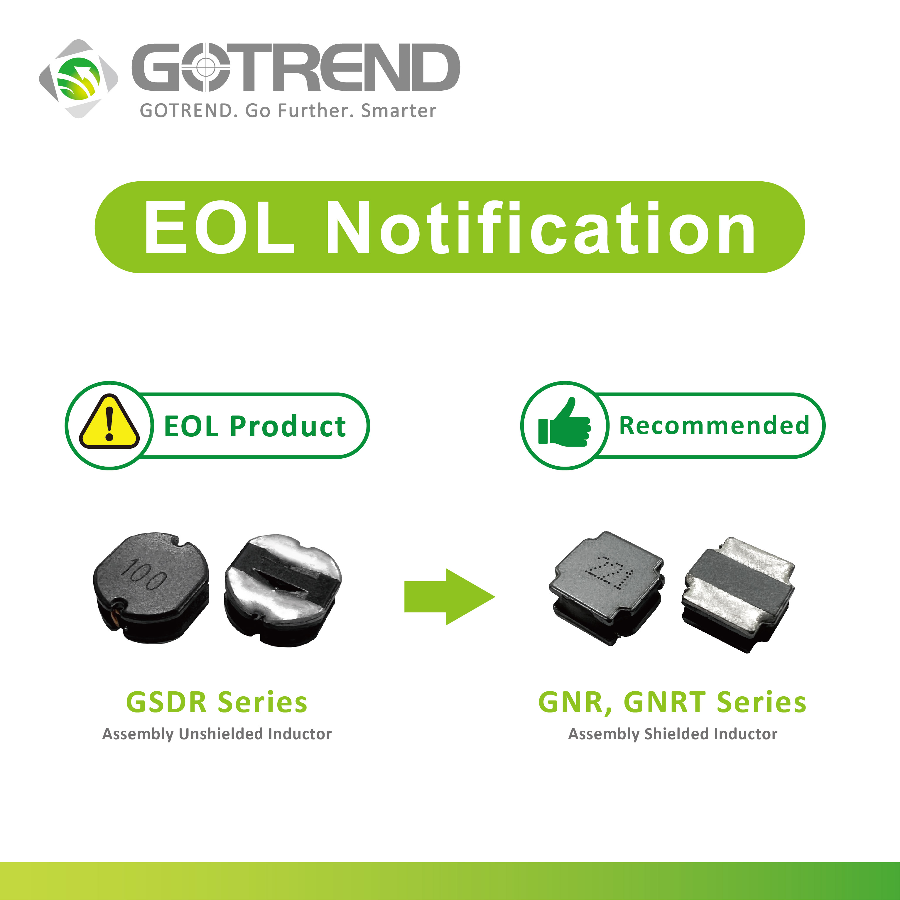 GOTREND高創科技-【EOL Notification】產品停產通知GSDR-SERIES