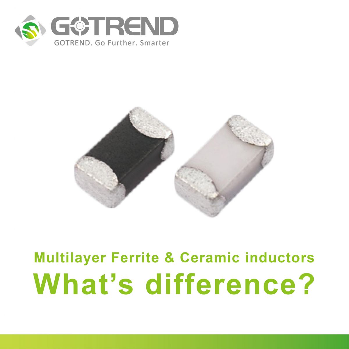 積層式陶瓷電感和鐵氧體電感有何差別？ What is the difference between a multilayer ceramic inductors and a ferrite inductors?