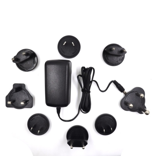 24W switching AC-DC adapter DC output plug changeable示意圖