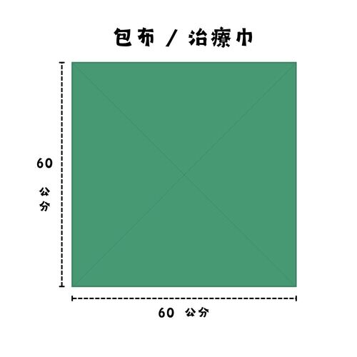 E056060#綠色包布/治療巾示意圖
