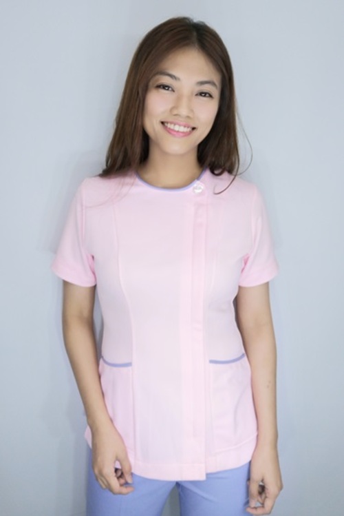 褲裝 /【 B73026b 】粉紅色 短袖護師服 (彈性布)圖片