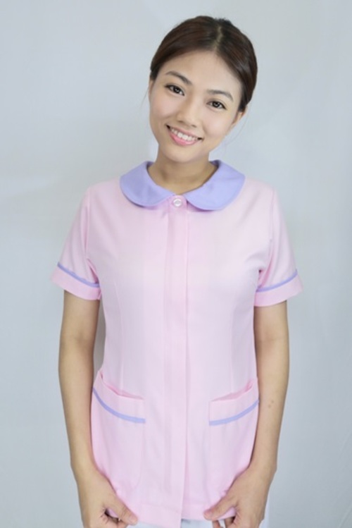 褲裝 /【 B75026c 】粉紅色 短袖護師服示意圖