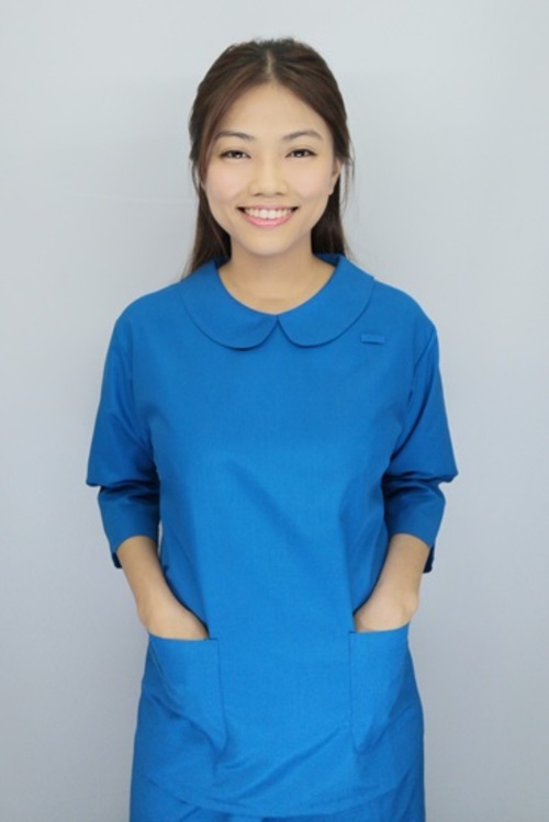 褲裝 /【 B82307 】藍色 七分袖護師服示意圖