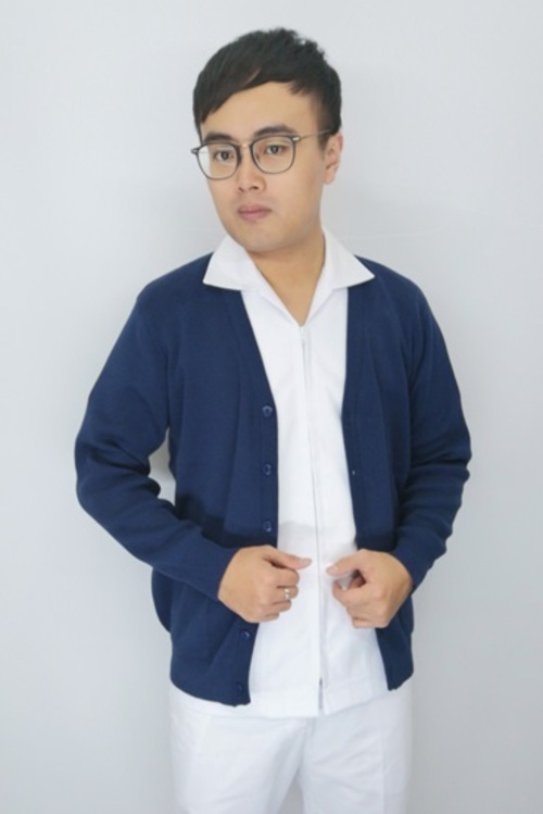 現貨/C09048-3#深藍色針織外套(男)示意圖