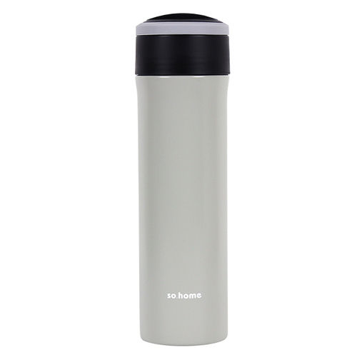 雙層不鏽鋼玻璃內膽保溫杯400ml(灰色)示意圖