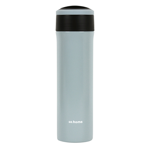 雙層不鏽鋼玻璃內膽保溫杯400ml(淺藍色)示意圖