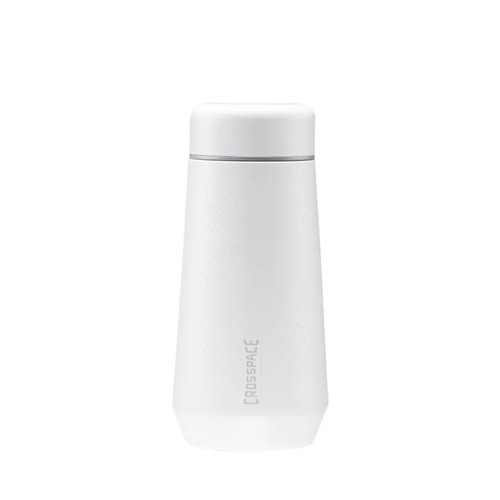 Diamond純鈦保溫瓶 M 300ml 漣漪白示意圖