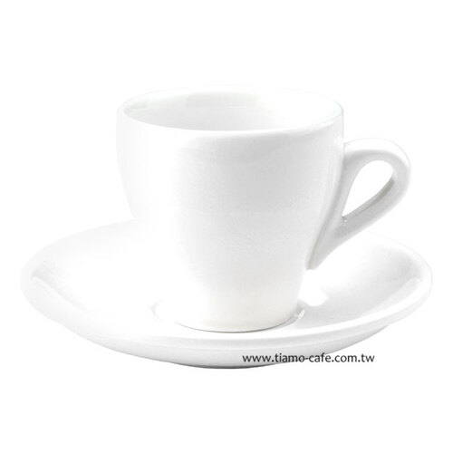 【停產】TIAMO 14號咖啡杯盤組 5客 180cc白胚示意圖